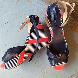 TH strappy wedge heels